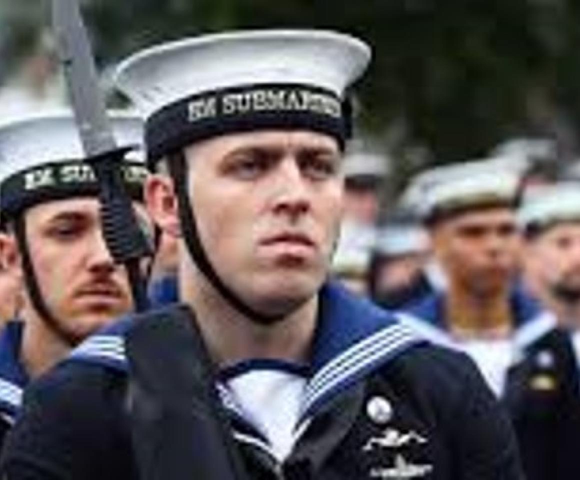 Sailors on parade
